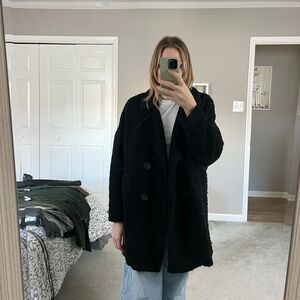 FREE PEOPLE OVERSIZED BLACK JACKET